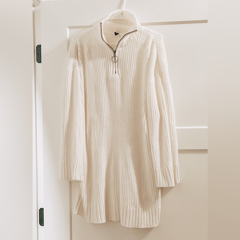 Cream Sweater Dress